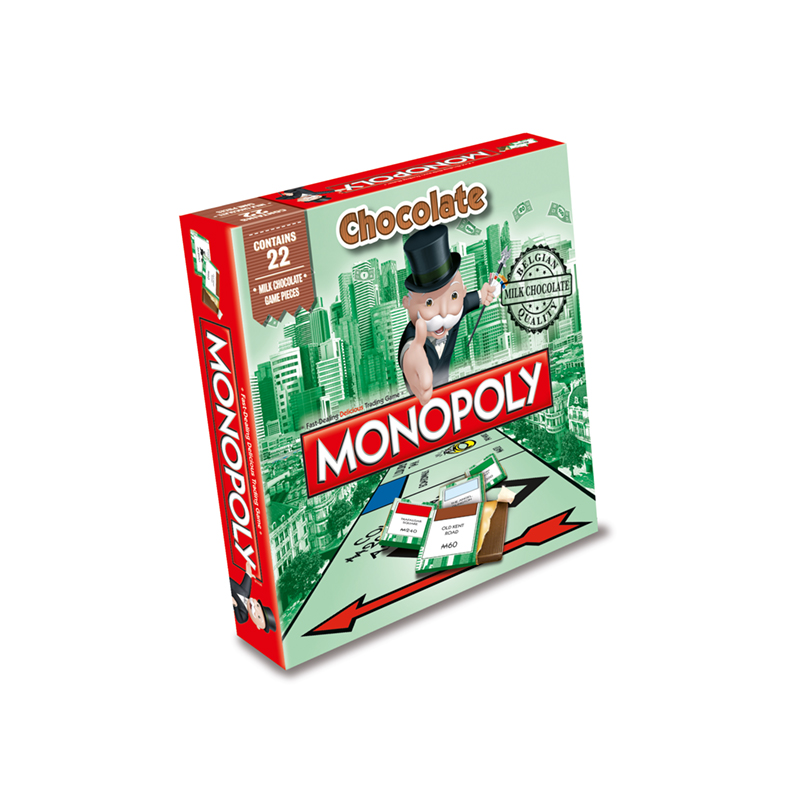 Mini Monopoly Board Games With Belgium Chocolate Playing Pieces