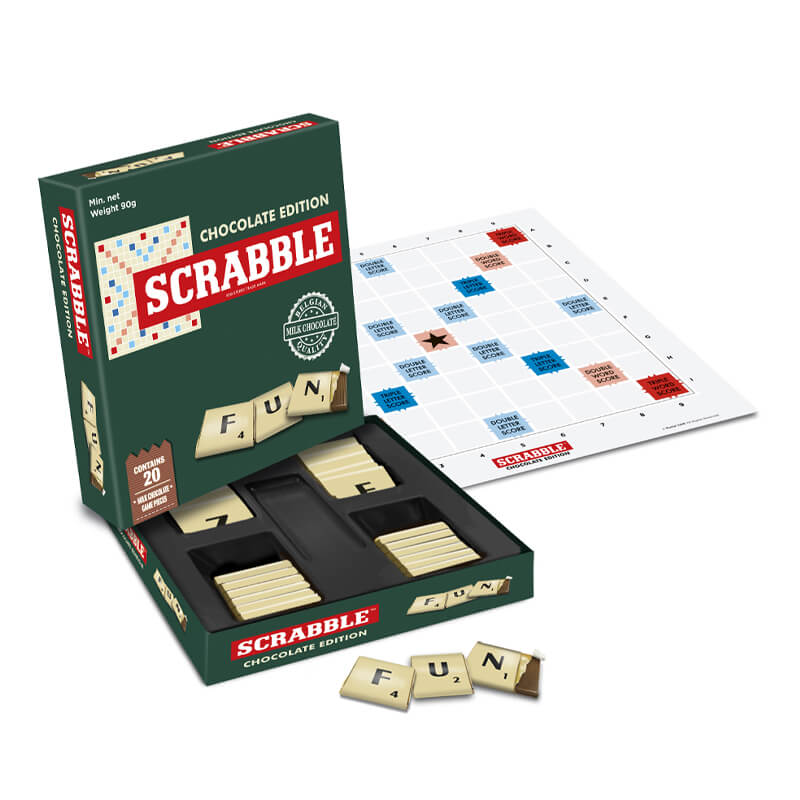 Mini Scrabble® Board Games With Belgium Chocolate Playing Pieces